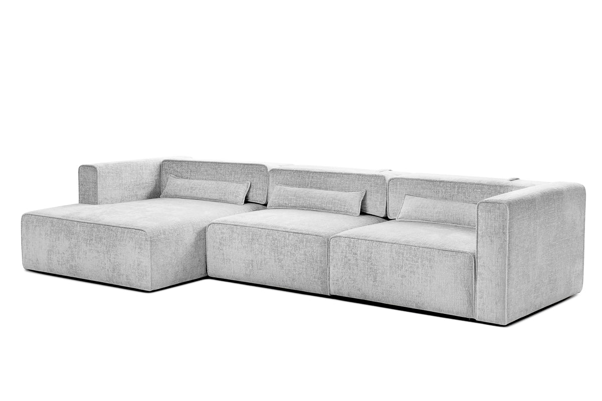 Colțar Extensibil 5 locuri ZANETTO, cu ladă de depozitare, 340x157x70 cm Prestige Home