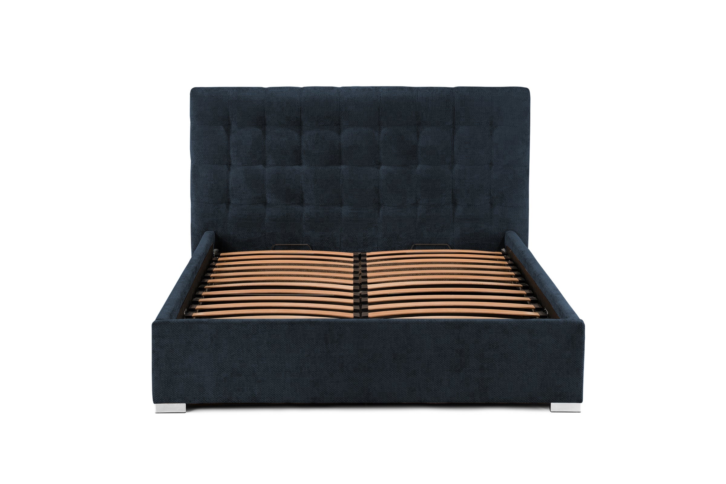 Pat Tapițat Strasbourg Premium, cu somieră rabatabilă și ladă depozitare Prestige Home