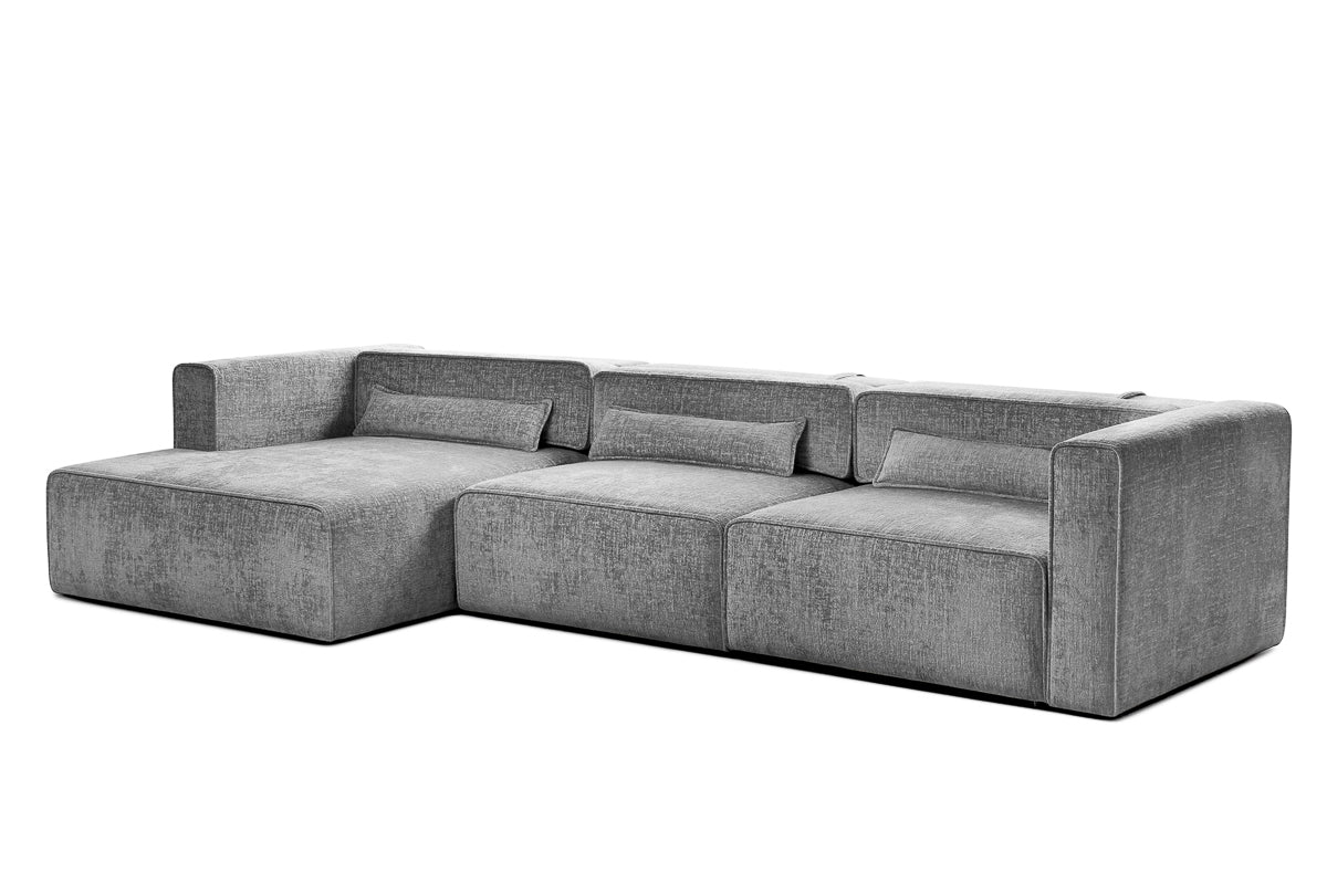 Colțar Extensibil 5 locuri ZANETTO, cu ladă de depozitare, 340x157x70 cm Prestige Home