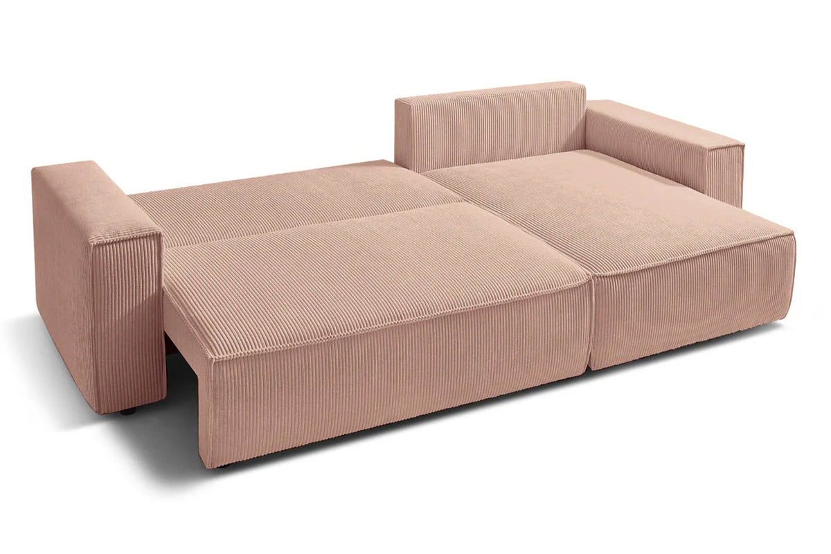 Colțar Extensibil CLOUD, cu ladă de depozitare, șezlong interschimbabil, 275x145x85 cm Prestige Home