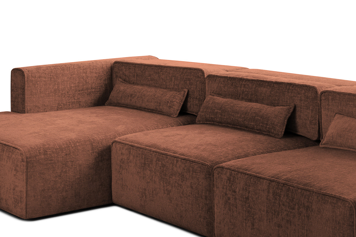 Colțar Extensibil 5 locuri ZANETTO, cu ladă de depozitare, 340x157x70 cm Prestige Home