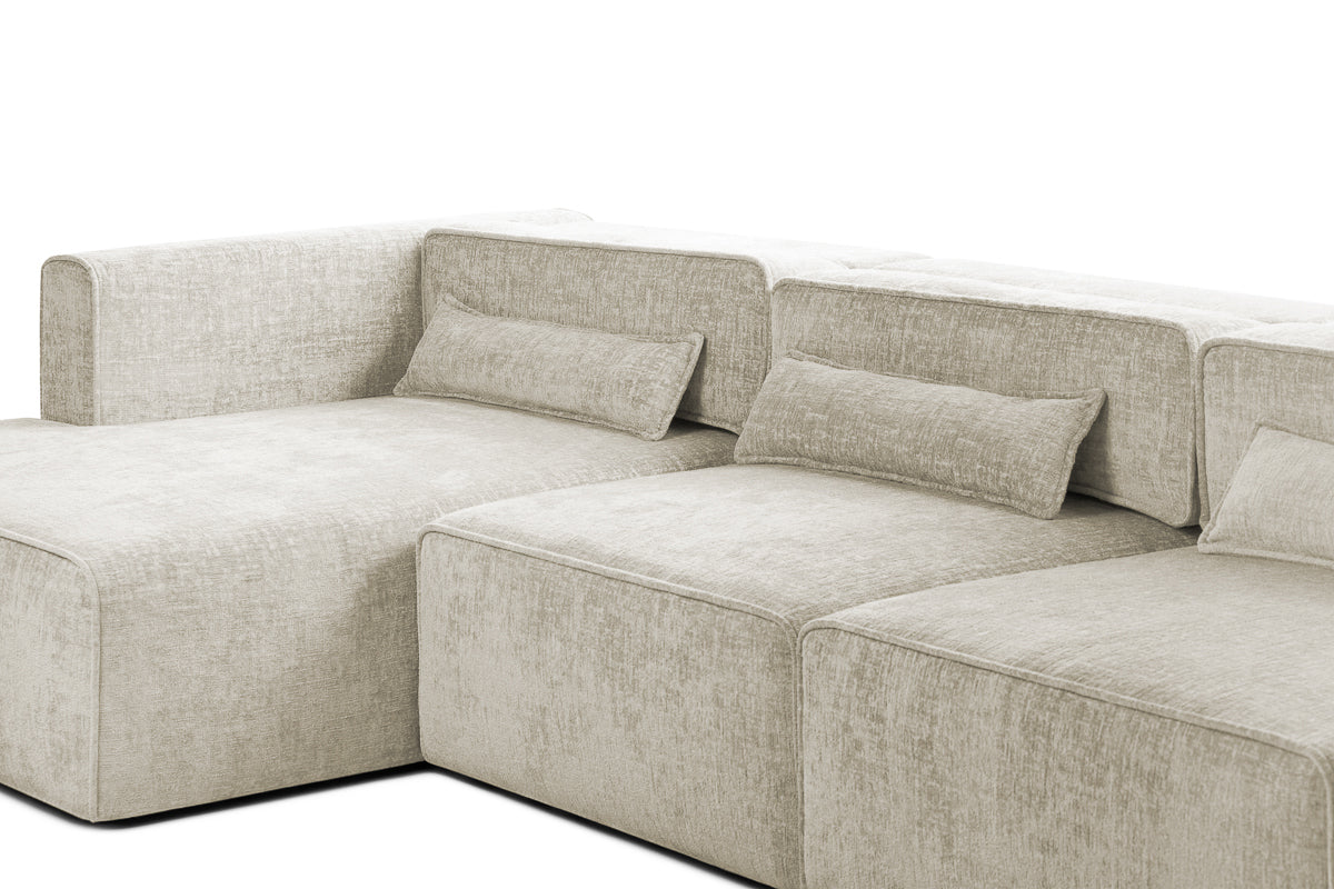 Colțar Extensibil 5 locuri ZANETTO, cu ladă de depozitare, 340x157x70 cm Prestige Home