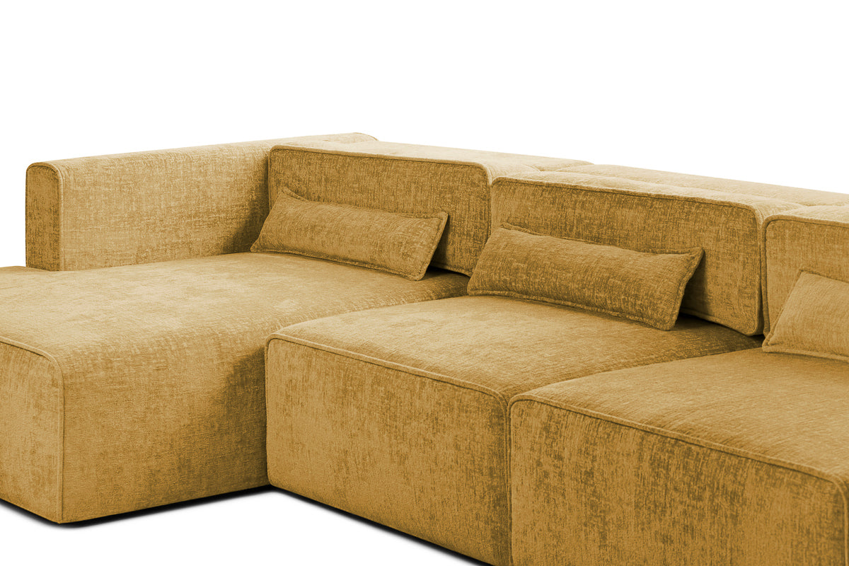 Colțar Extensibil 5 locuri ZANETTO, cu ladă de depozitare, 340x157x70 cm Prestige Home