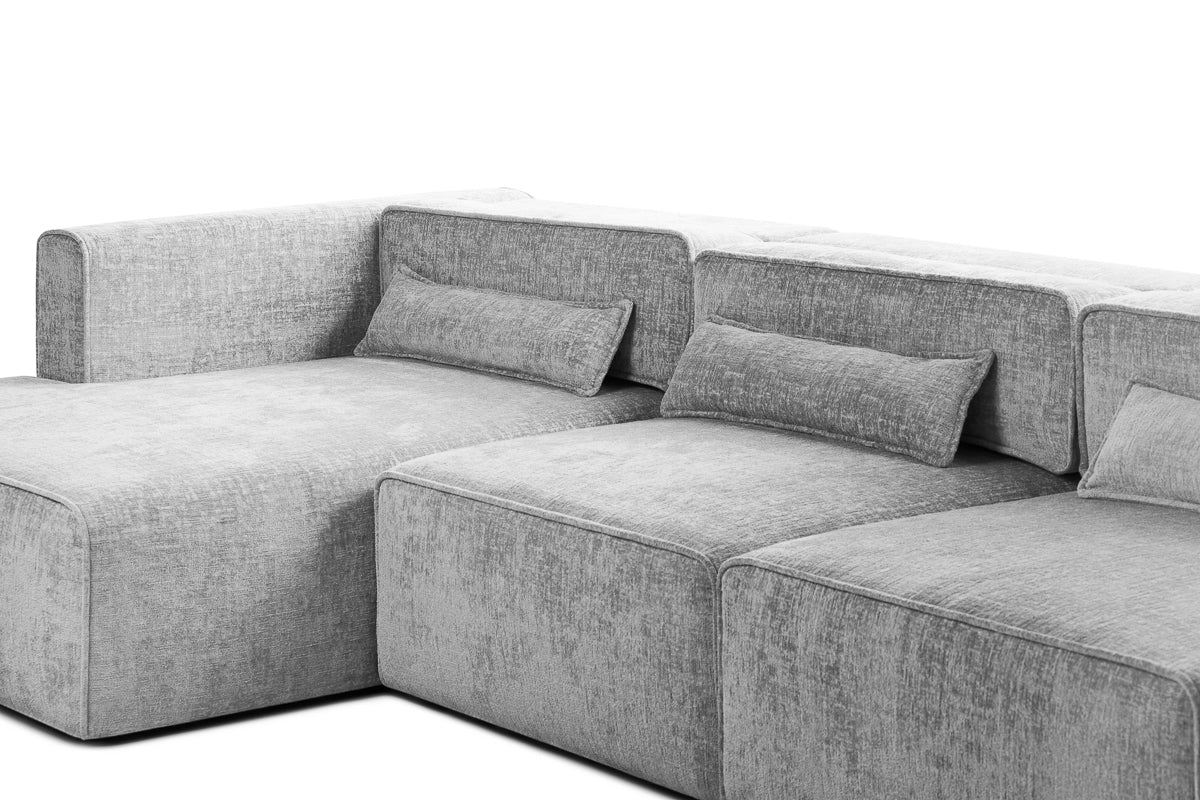 Colțar Extensibil 5 locuri ZANETTO, cu ladă de depozitare, 340x157x70 cm Prestige Home