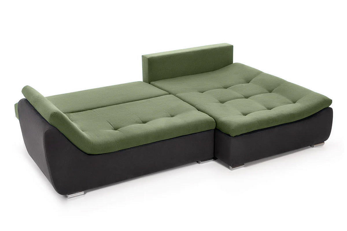 Coltar Extensibil pe dreapta LORENZO, cu lada de depozitare, 285x180x70 cm,- Prestigehome.ro - Coltare - Prestige - #color_Verde-Gri-Inchis-Enjoy