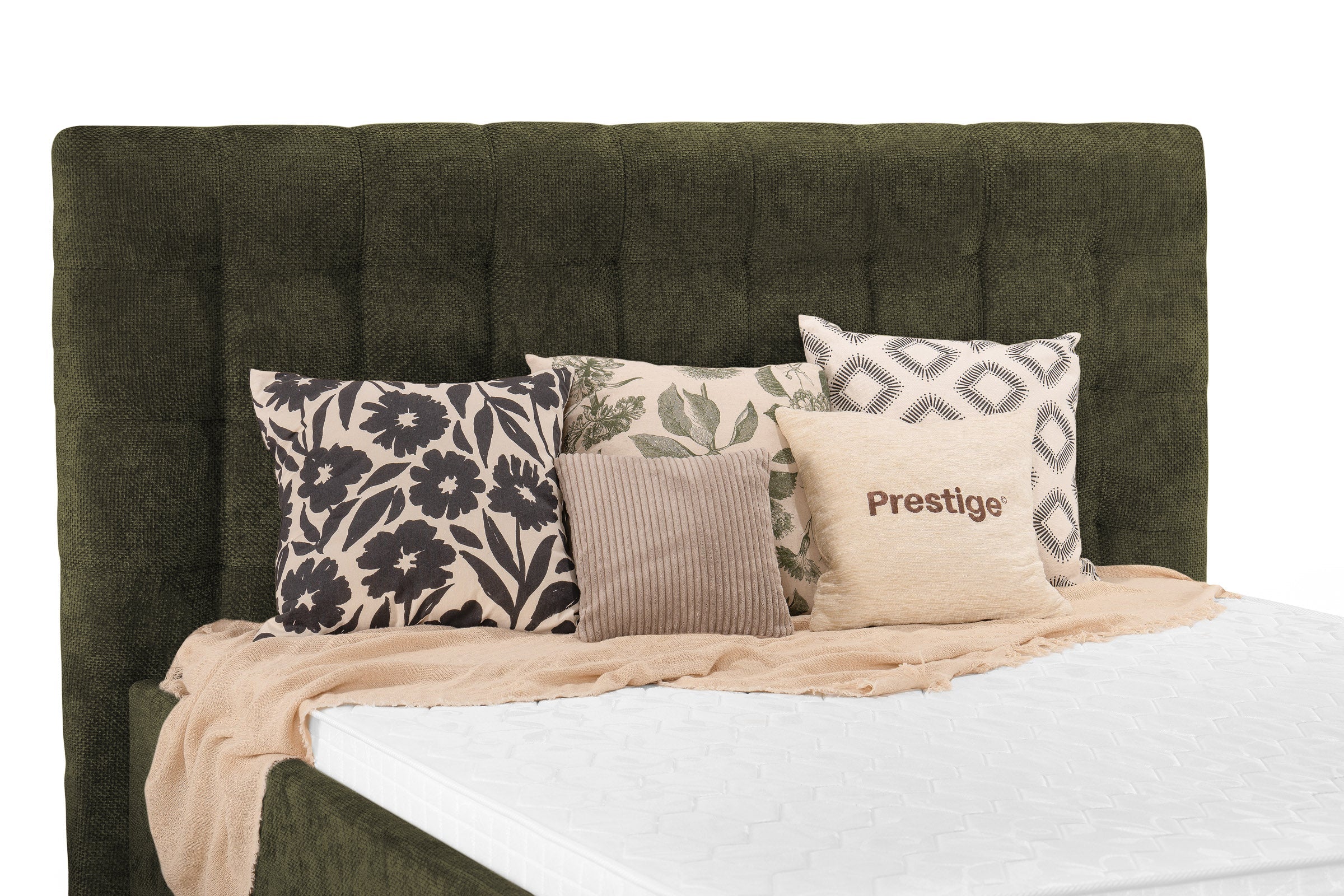 Pat Tapițat Strasbourg Premium, cu somieră rabatabilă și ladă depozitare Prestige Home