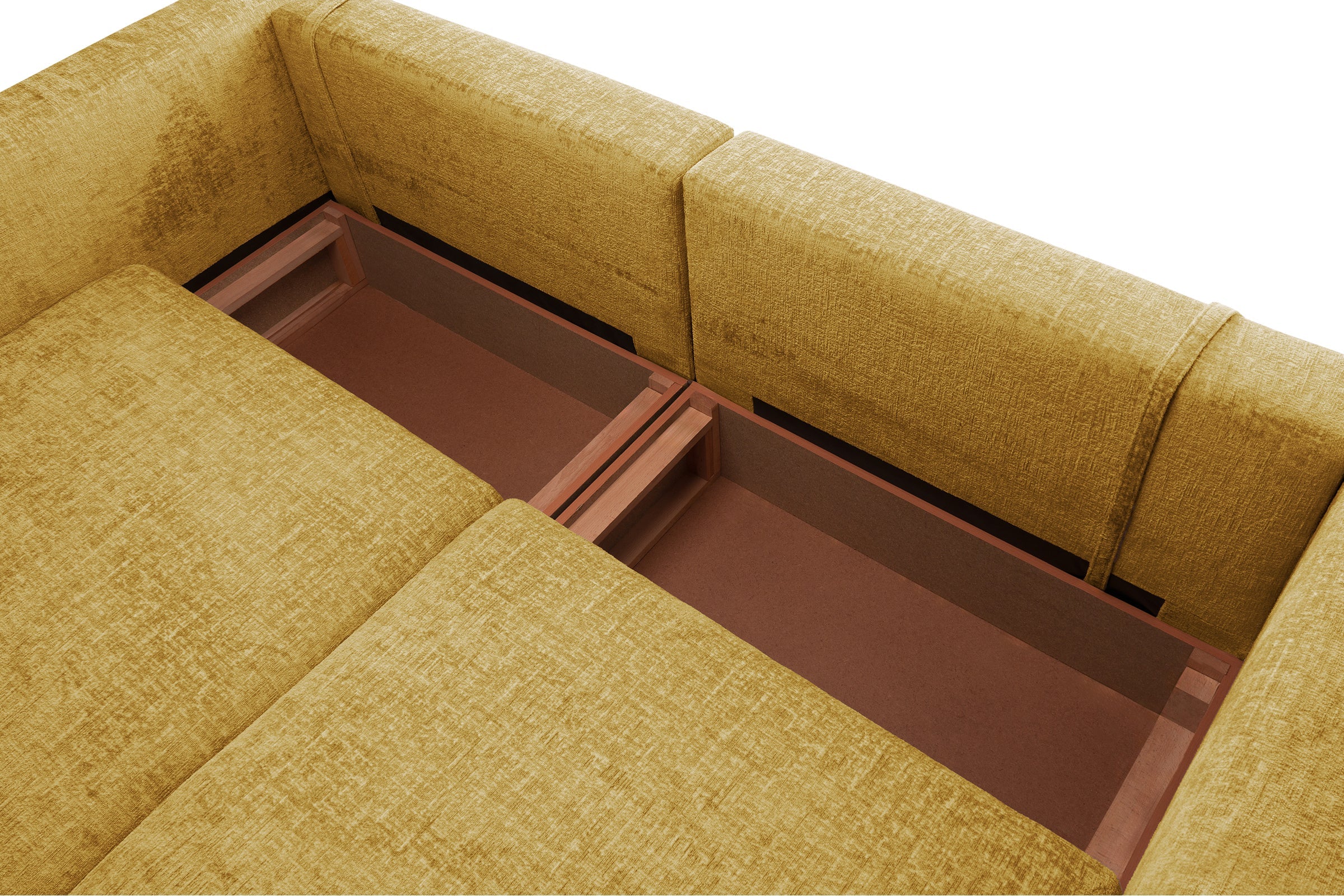 Colțar Extensibil 5 locuri ZANETTO, cu ladă de depozitare, 340x157x70 cm Prestige Home