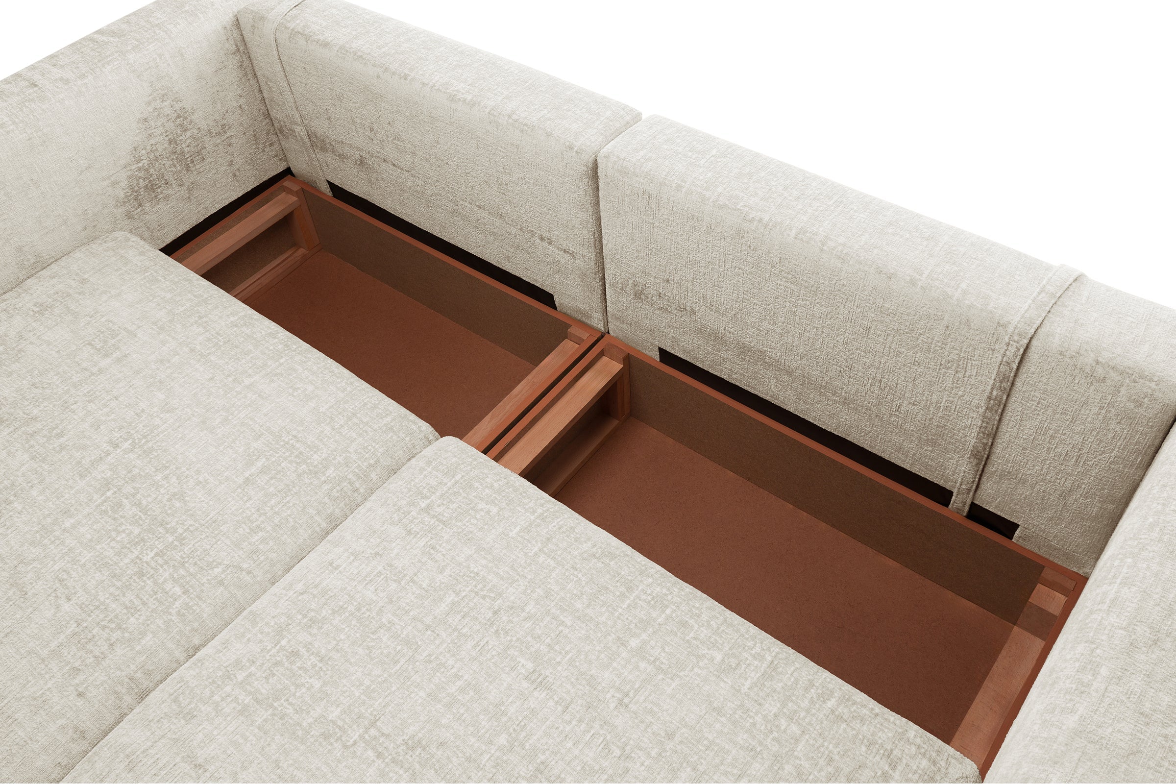 Colțar Extensibil 5 locuri ZANETTO, cu ladă de depozitare, 340x157x70 cm Prestige Home
