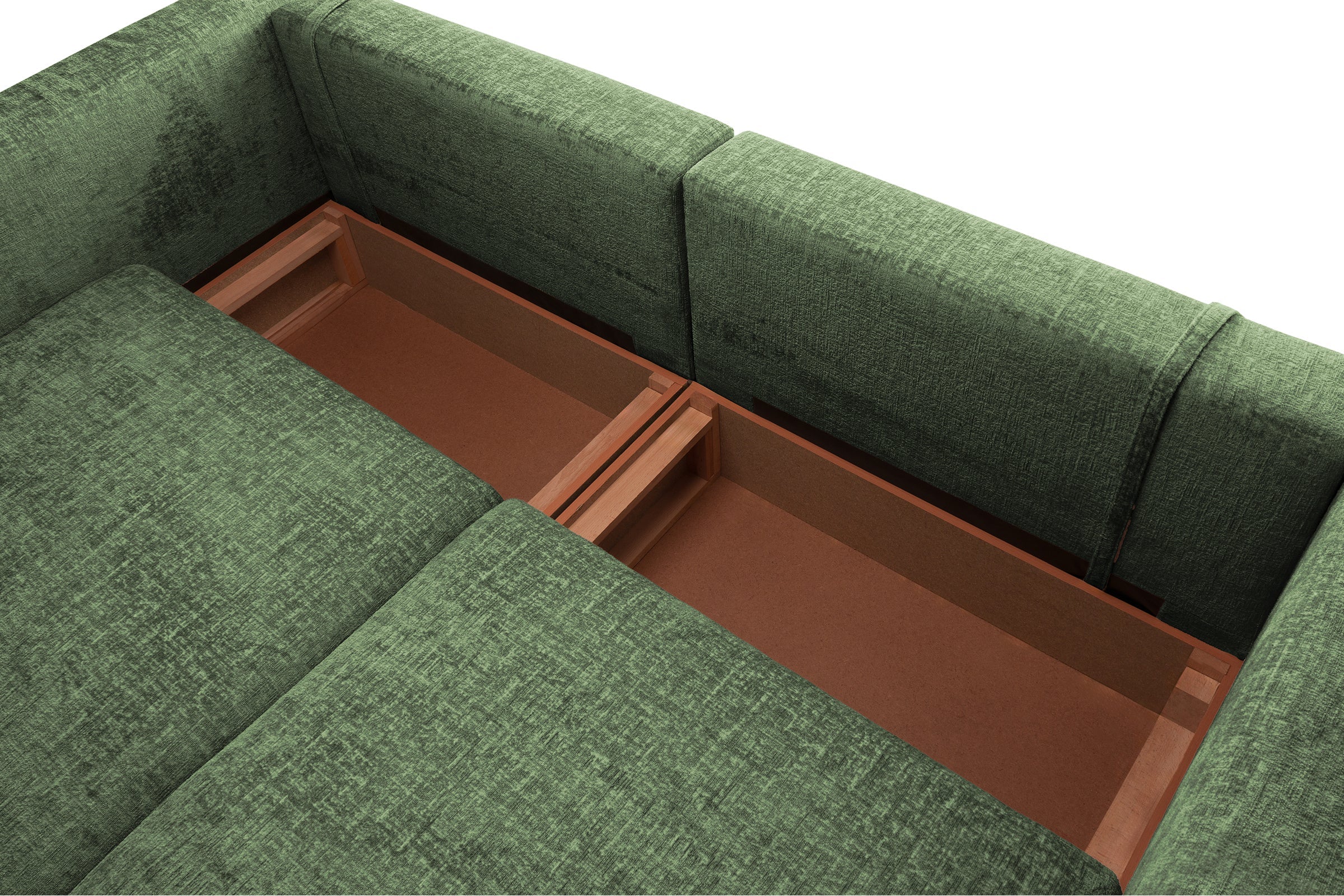 Colțar Extensibil 5 locuri ZANETTO, cu ladă de depozitare, 340x157x70 cm Prestige Home