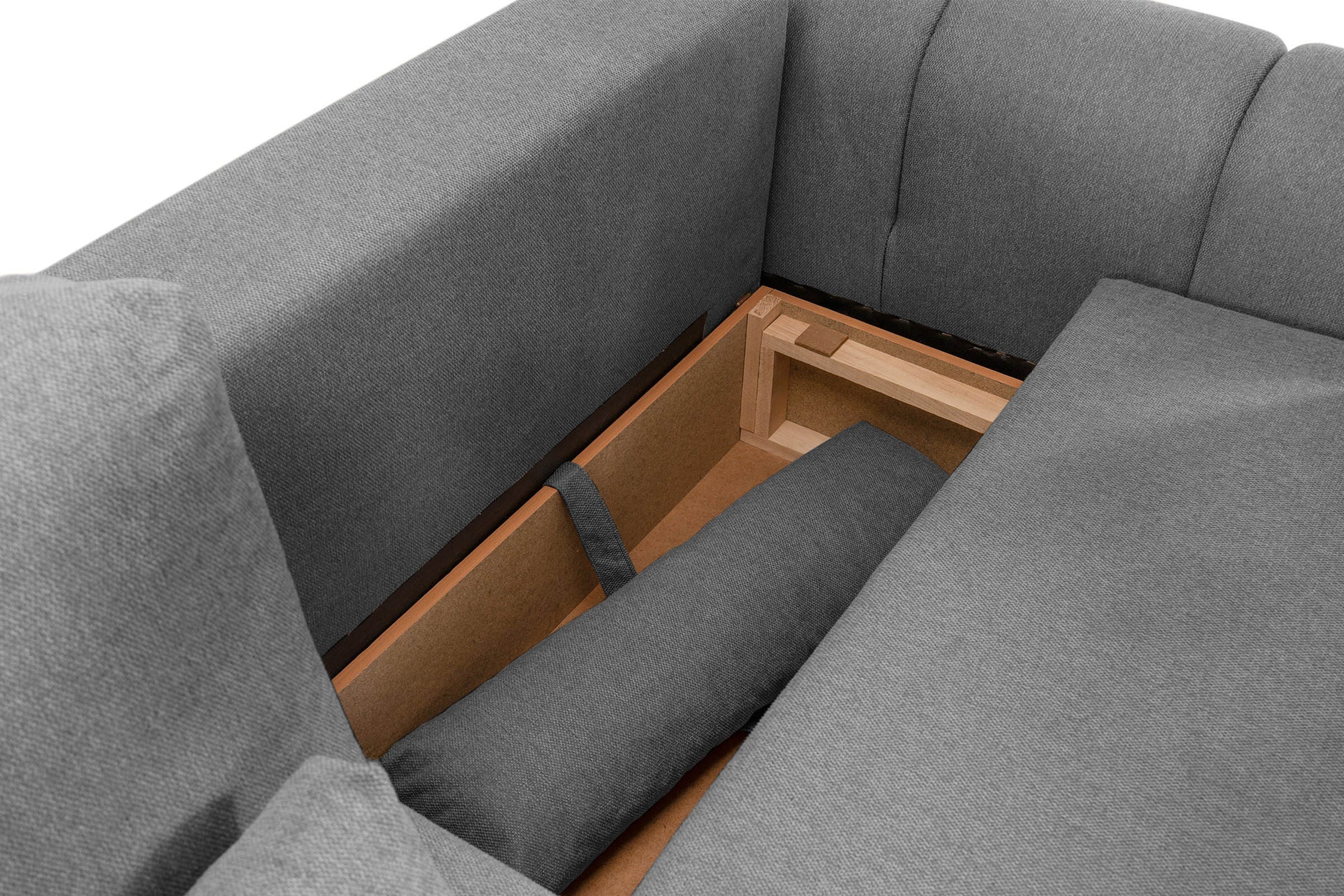 Canapea Extensibilă 3 locuri VERSA, cu 2 lăzi depozitare, 260x110x85 cm Prestige Home