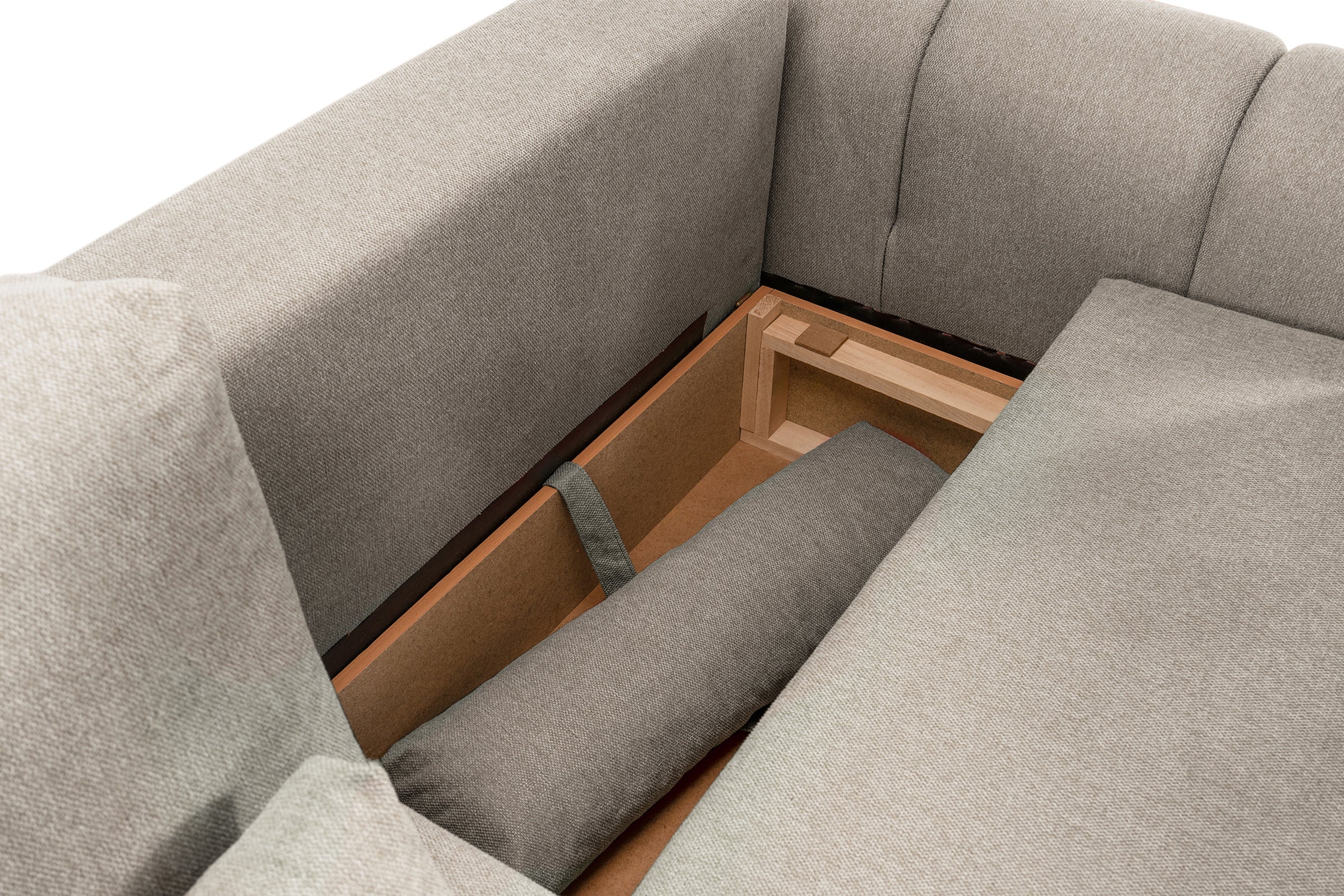 Canapea Extensibilă 3 locuri VERSA, cu 2 lăzi depozitare, 260x110x85 cm Prestige Home
