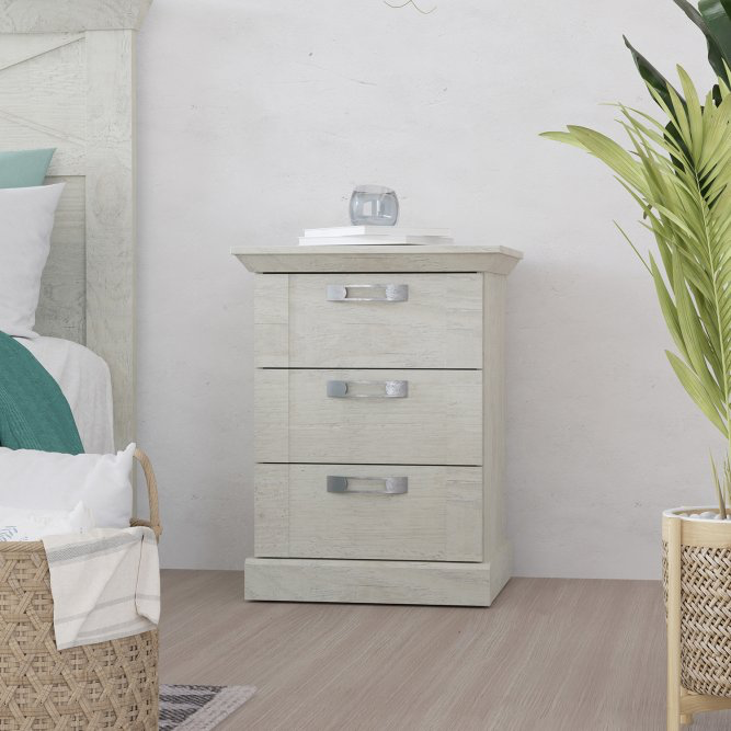 Set dormitor Kashmir, 4 piese , alb rustic Arboteca