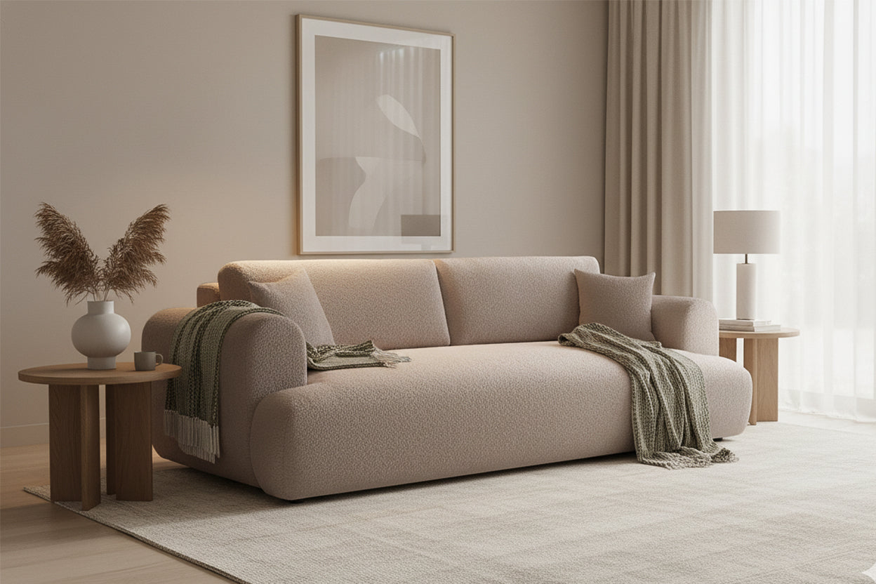 Canapea Extensibilă 3 locuri NOA, cu ladă depozitare, 244x108x80 cm Prestige Home