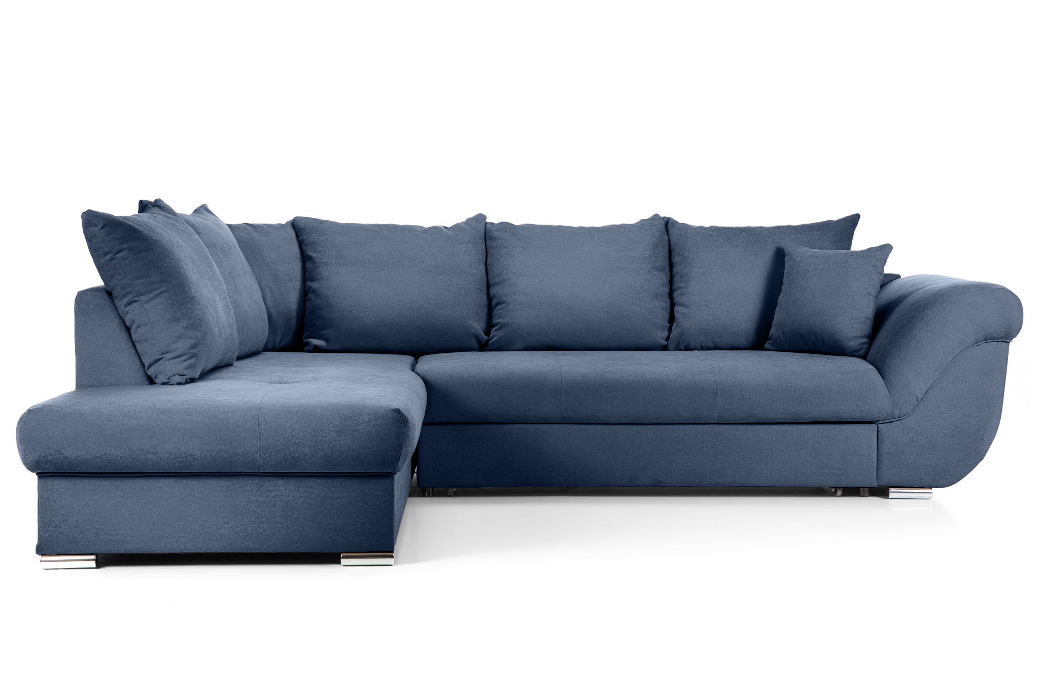 Colțar Extensibil SANTOS, variante stânga/dreapta, 295x215x80 cm Stanga Albastru-Inchis-Enjoy Prestige Home