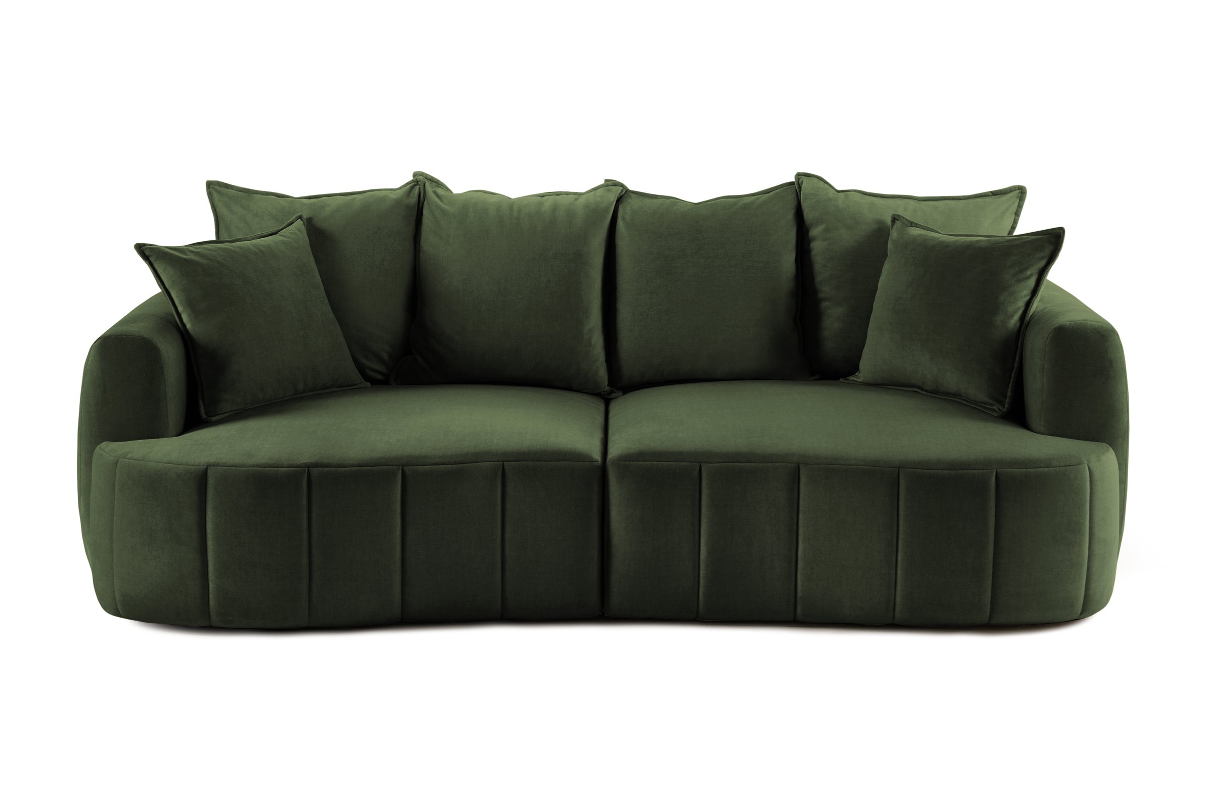 Canapea Extensibilă 3 locuri SAMBA, cu 2 lăzi depozitare, 242x127x90 cm Verde-Vogue Prestige Home