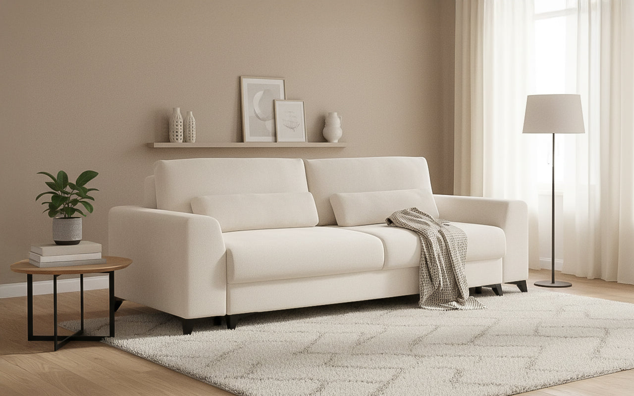 Canapea Extensibilă 3 locuri TIVOLI, cu ladă depozitare, 240x105x95 cm Prestige Home