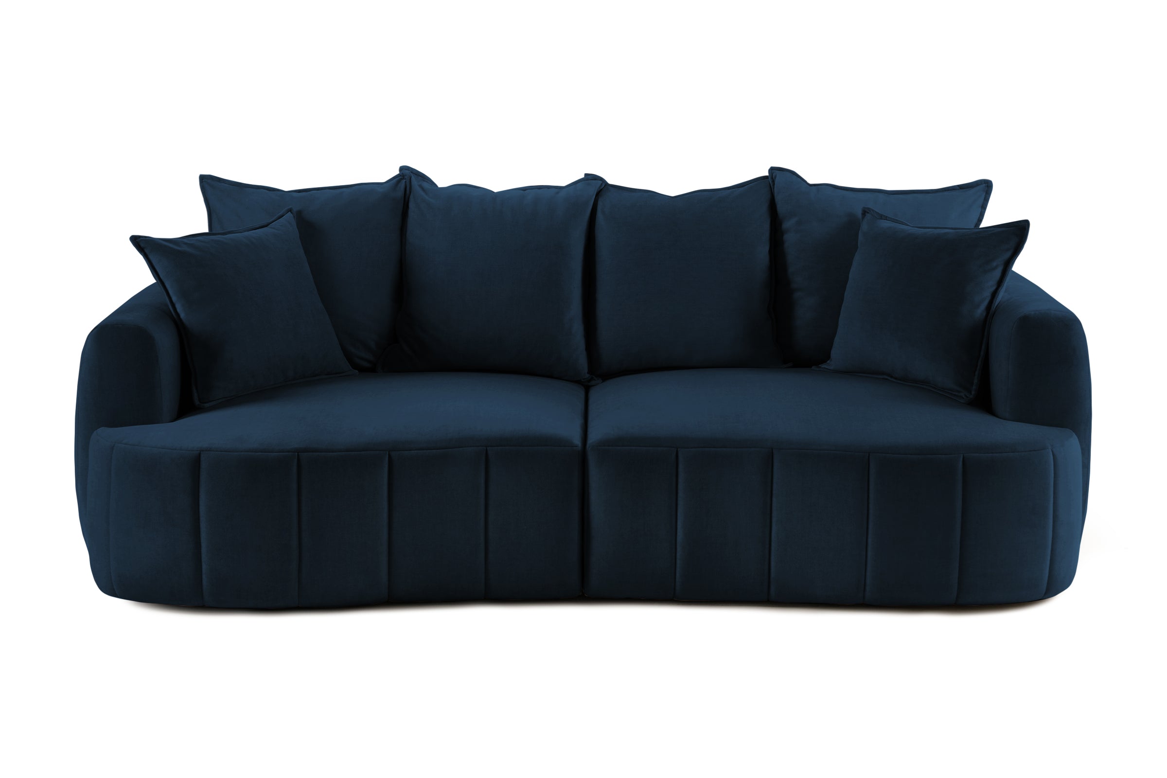 Canapea Extensibilă 3 locuri SAMBA, cu 2 lăzi depozitare, 242x127x90 cm Albastru-Vogue Prestige Home