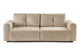 Canapea Extensibilă 3 locuri GEORGIA, cu 2 lăzi depozitare, 248x110x90 cm #color_Bej-Havana