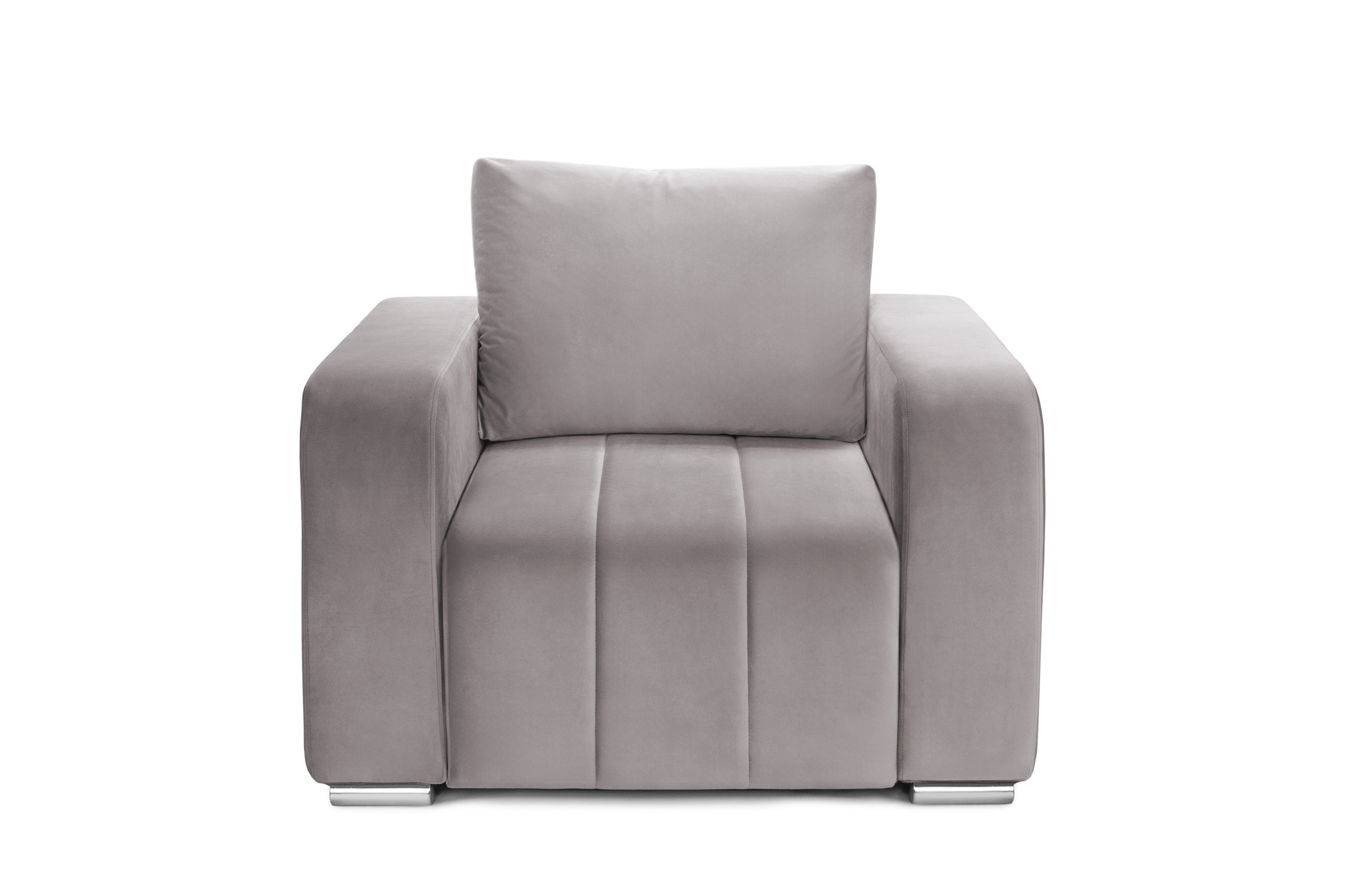 Fotoliu DIEGO, 103x93x88 cm Gri-Velluto Prestige Home