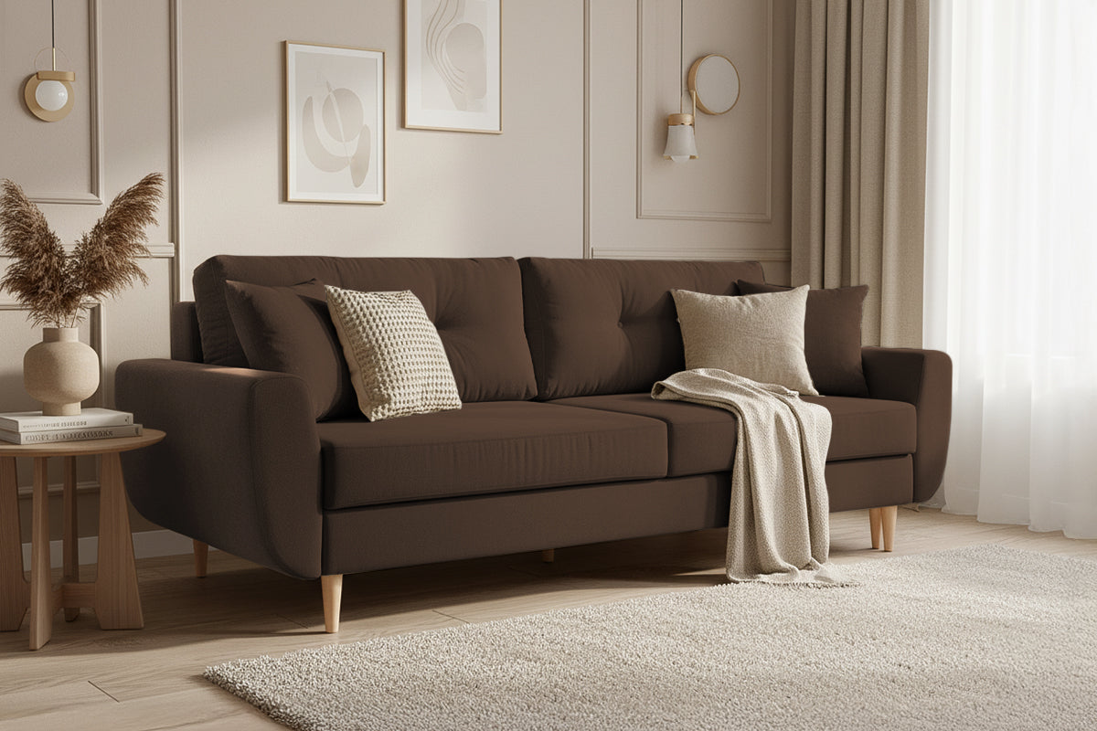 Canapea Extensibilă 3 locuri HELSINKI, cu ladă de depozitare, 227x90x90 cm Prestige Home