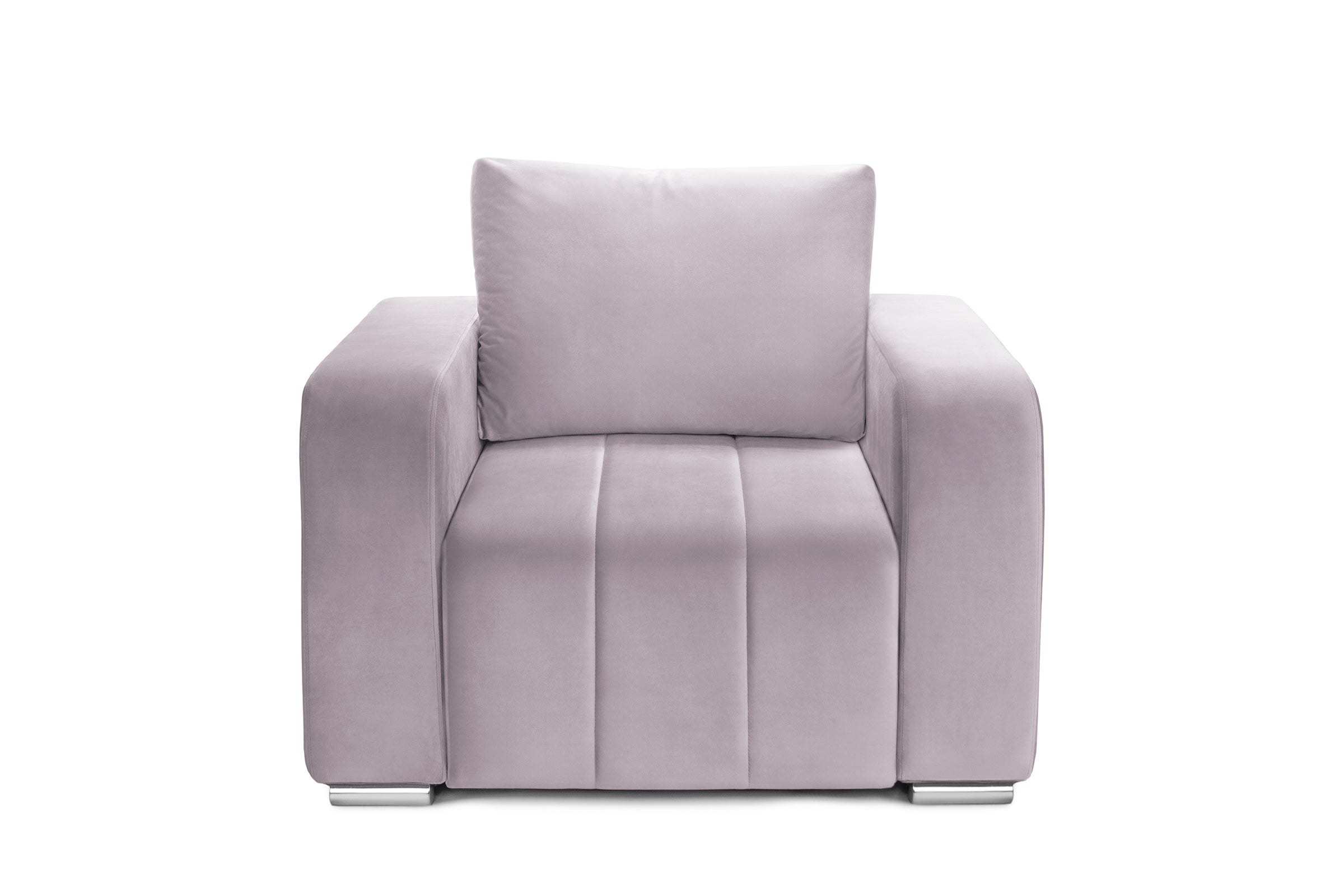 Fotoliu DIEGO, 103x93x88 cm Roz-Velluto Prestige Home