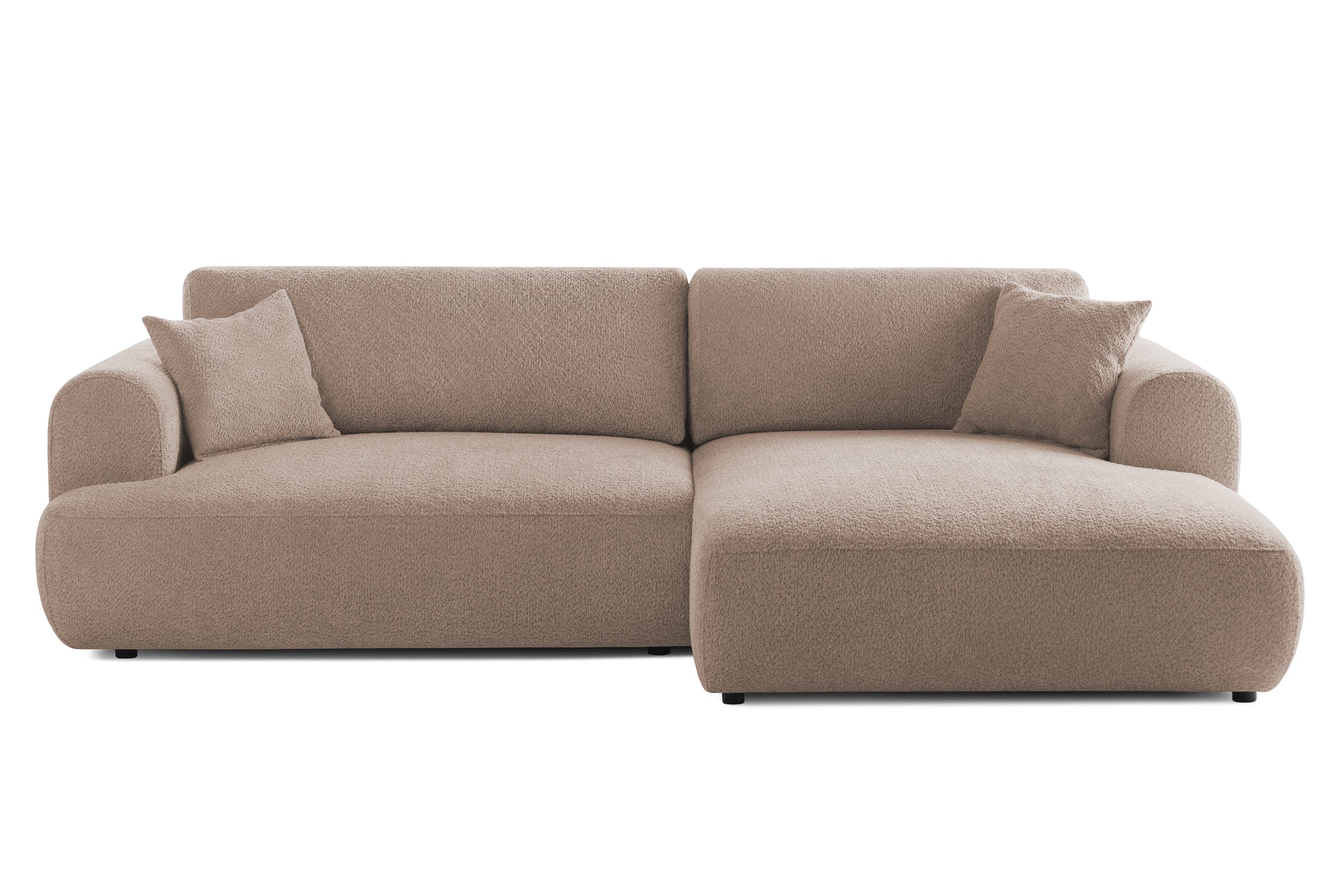 Colțar Extensibil 3 locuri NOA, cu ladă de depozitare, 270x155x80 cm Bej-Anthology Prestige Home