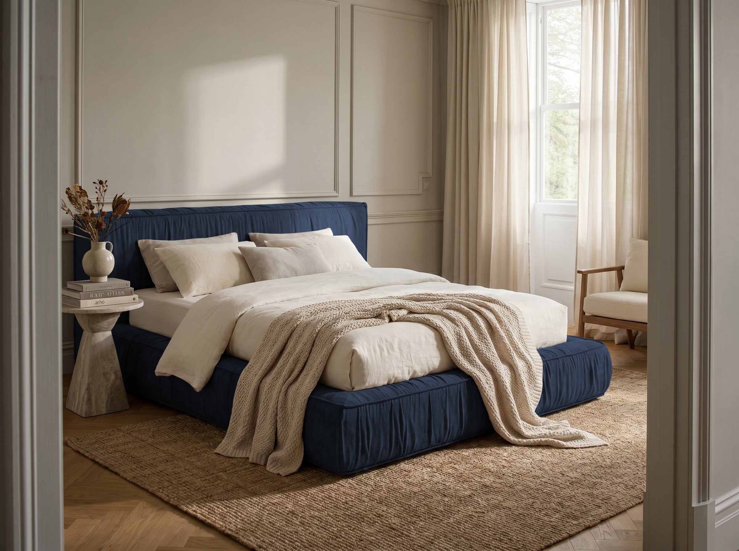 Pat Tapițat Primavara, cu somieră fixă Prestige Home