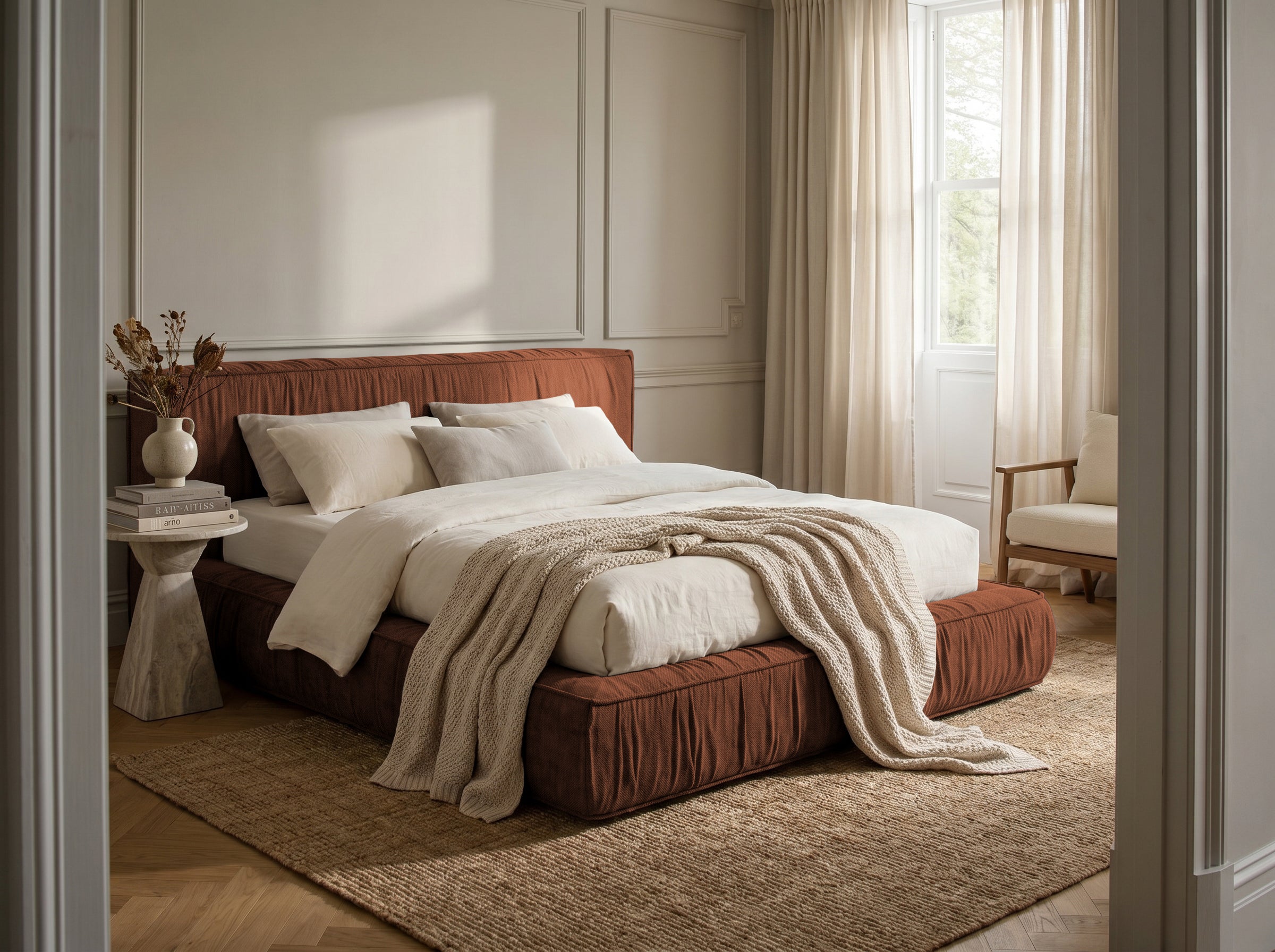 Pat Tapițat Primavara, cu somieră fixă Prestige Home