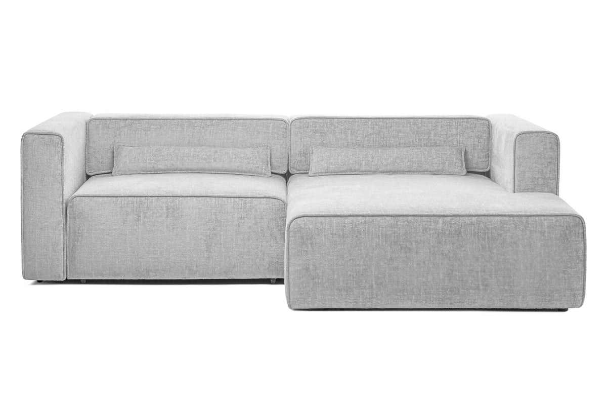 Colțar Extensibil 3 locuri ZANETTO, cu ladă de depozitare, 240x157x70 cm Gri-Argintiu-Onyx Prestige Home