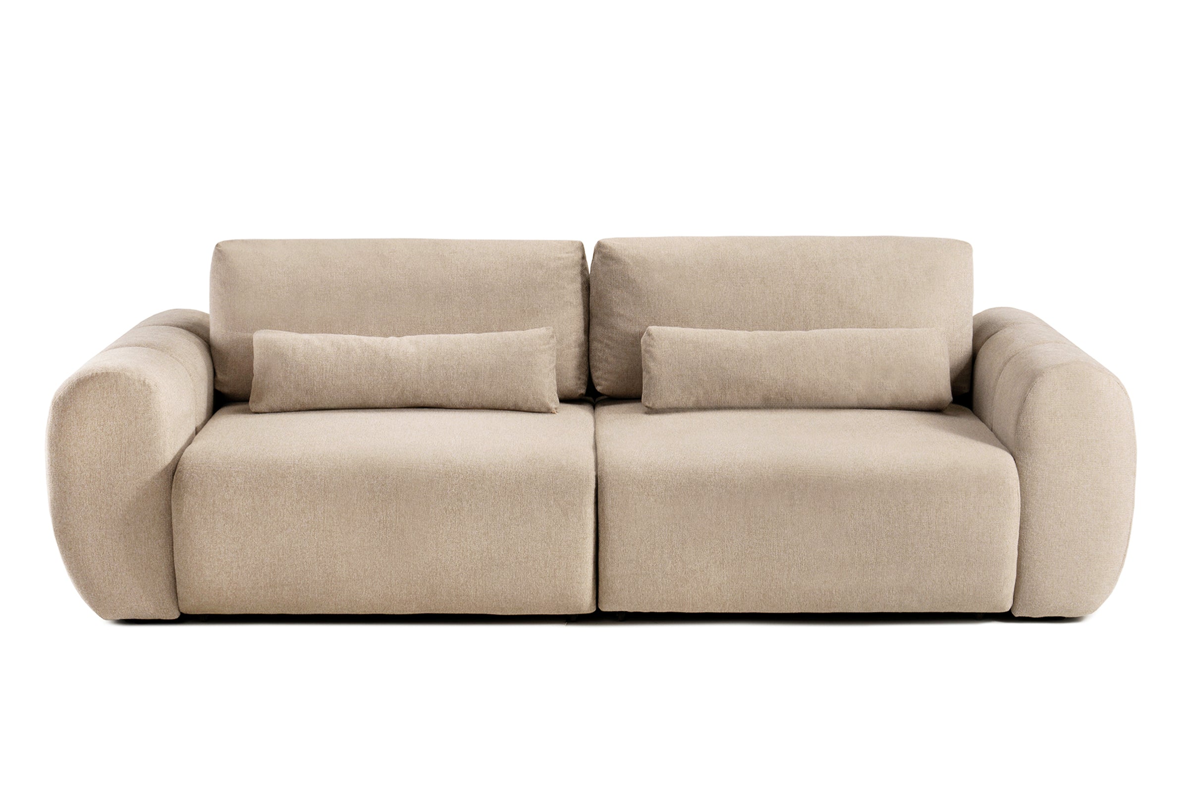 Canapea Extensibilă 3 locuri VERSA, cu 2 lăzi depozitare, 260x110x85 cm Bej-Loft Prestige Home