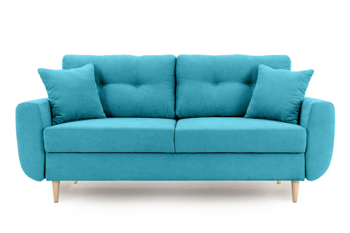 Canapea Fixă 2 locuri HELSINKI, 190x90x81 cm Turcoaz-Enjoy Prestige Home