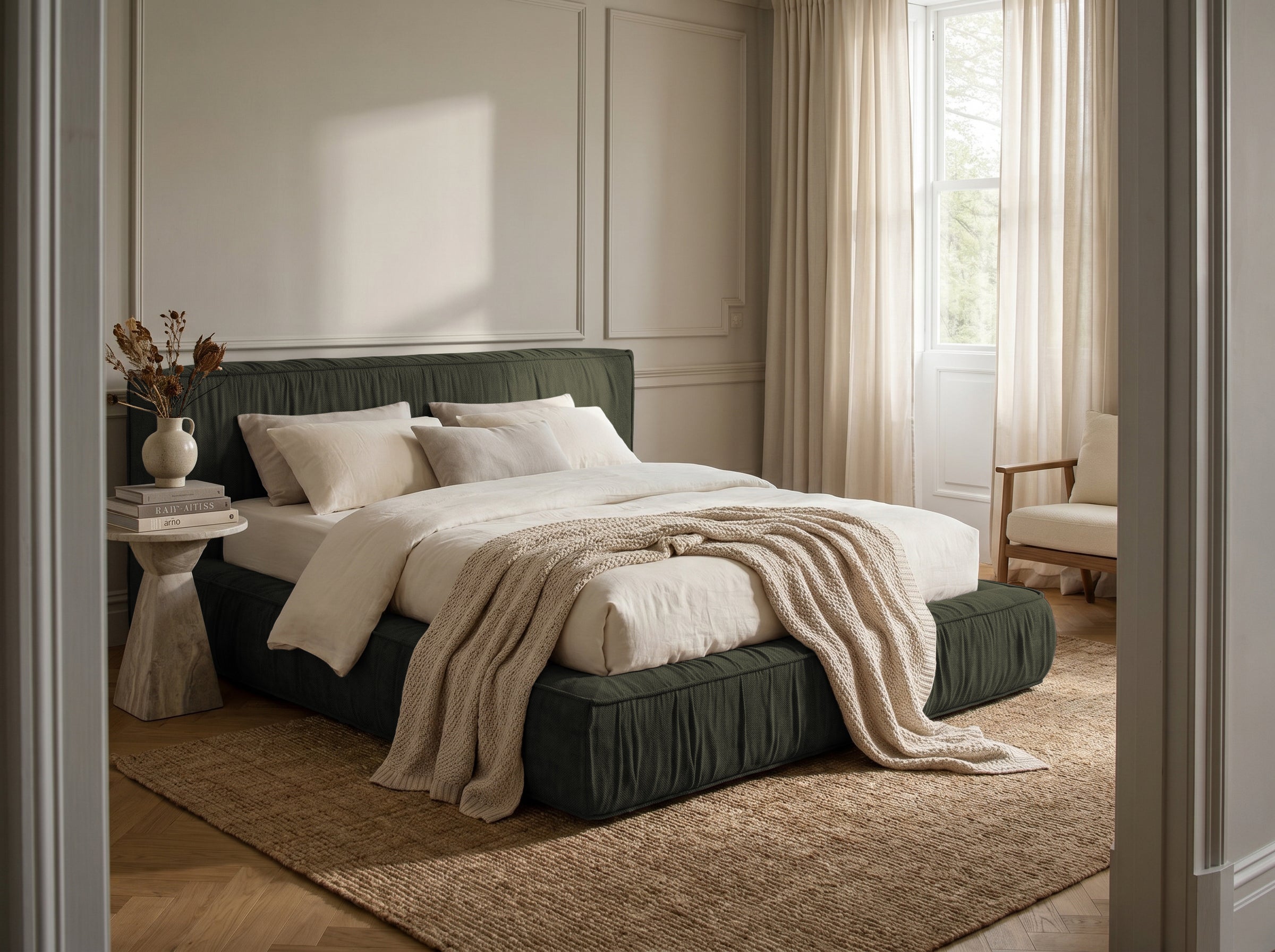 Pat Tapițat Primavara, cu somieră fixă Prestige Home