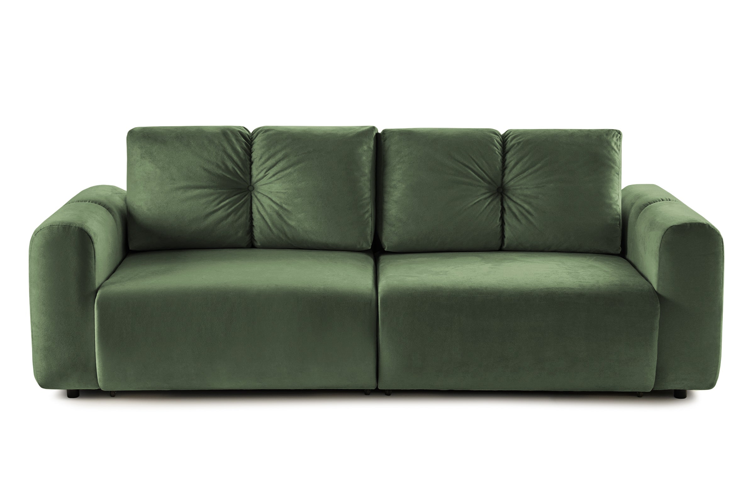 Canapea Extensibilă 3 locuri GEORGIA, cu 2 lăzi depozitare, 248x110x90 cm Verde-Havana Prestige Home