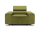 Fotoliu TIME NEW, tetieră reglabilă, suport lombar, 125x97x94 cm Verde-Olive-Velluto Arboteca