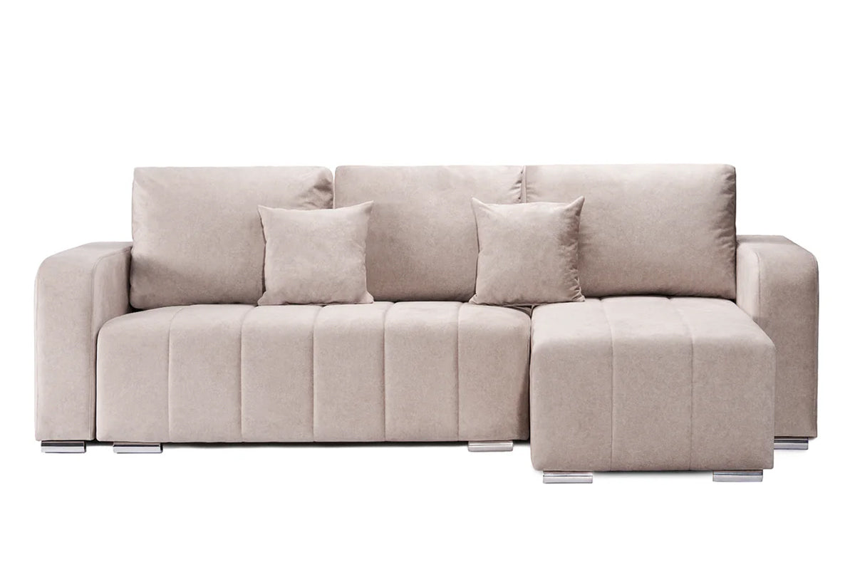 Colțar Extensibil DIEGO, cu lada depozitare, sezlong interschimbabil, 230x190x93cm, Prestigehome.ro, #color_Bej-Whisper