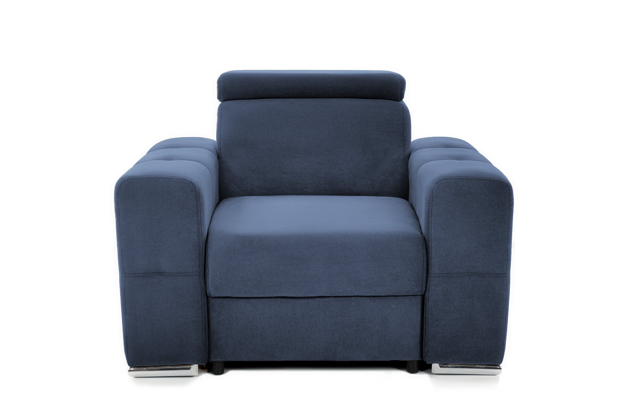 Fotoliu BELLAGIO, cu Tetier reglabil 105x96x86 cm Albastru-Inchis-Enjoy Prestige Home