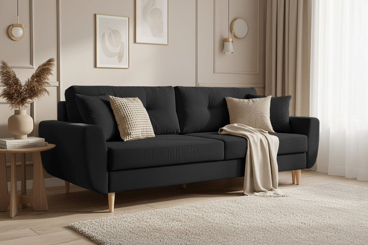Canapea Extensibilă 3 locuri HELSINKI, cu ladă de depozitare, 227x90x90 cm Prestige Home