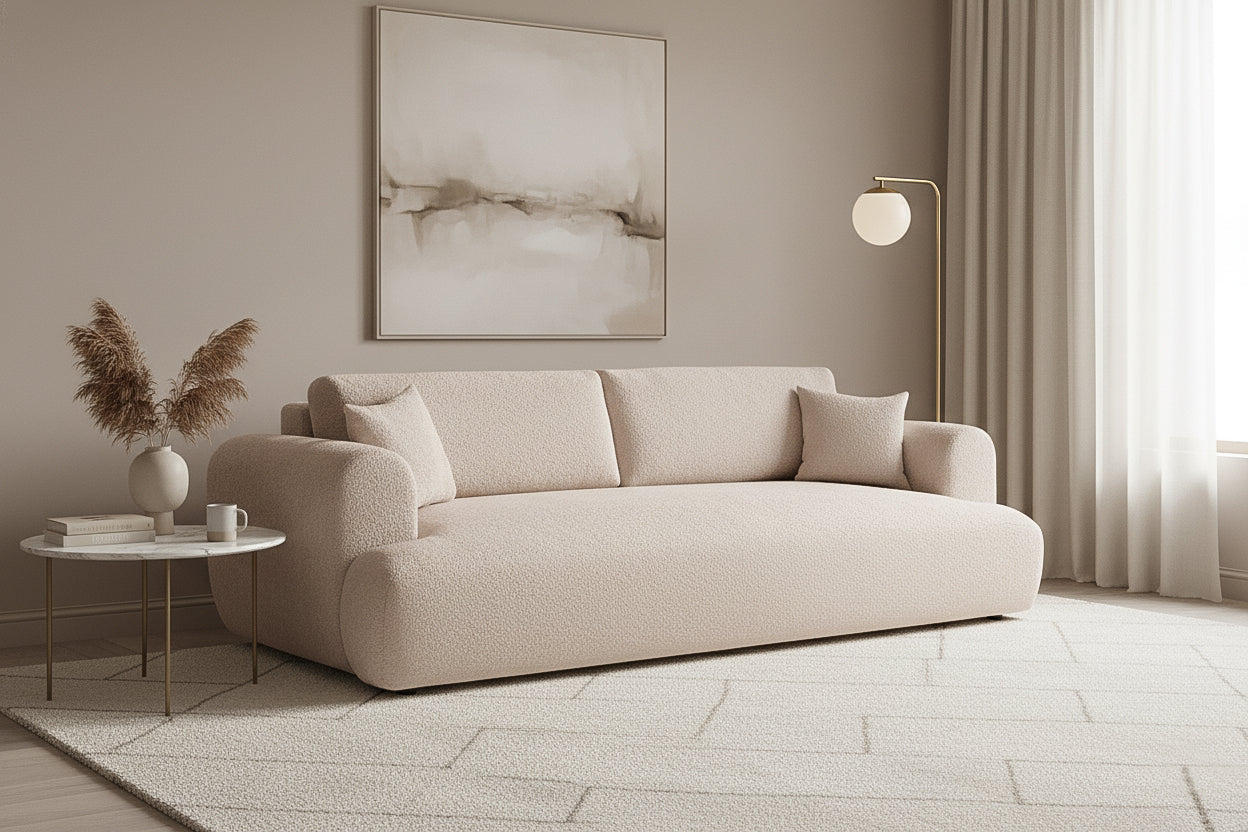 Canapea Extensibilă 3 locuri NOA, cu ladă depozitare, 244x108x80 cm Prestige Home