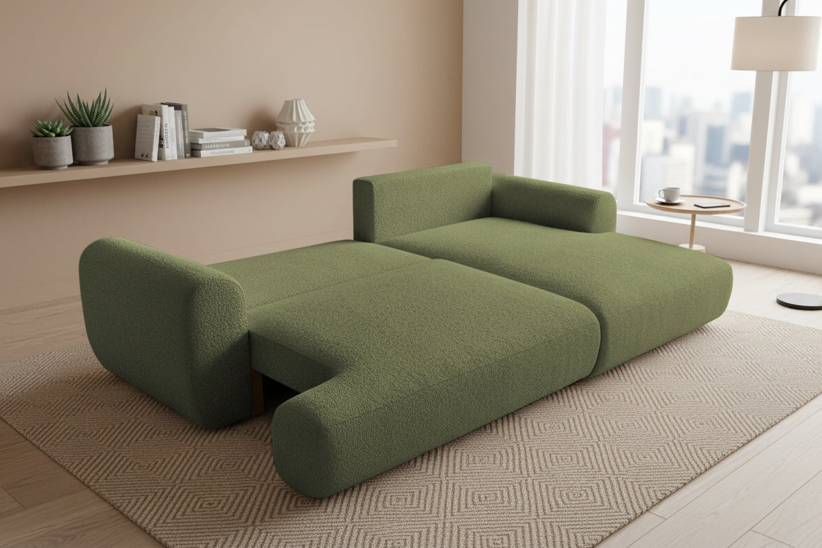 Colțar Extensibil 3 locuri NOA, cu ladă de depozitare, 270x155x80 cm Prestige Home