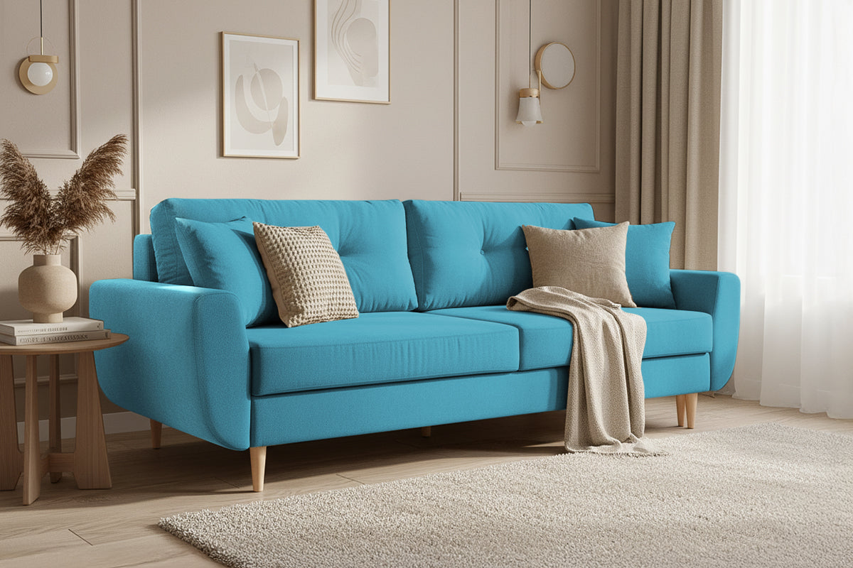Canapea Extensibilă 3 locuri HELSINKI, cu ladă de depozitare, 227x90x90 cm Prestige Home