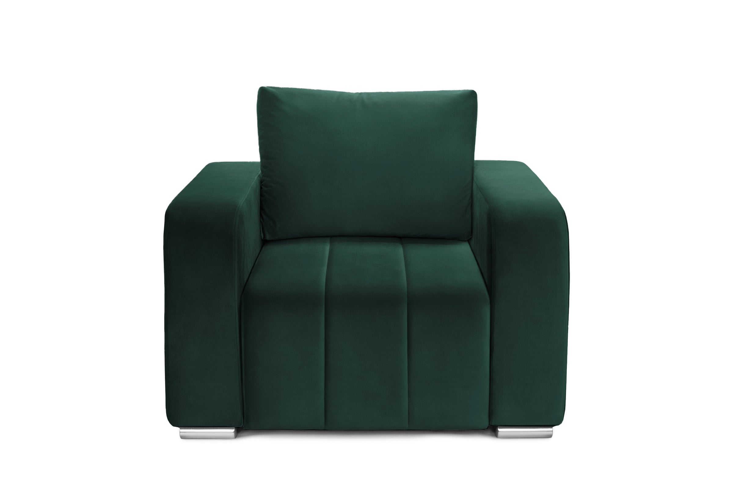 Fotoliu DIEGO, 103x93x88 cm Verde-Padure-Velluto Prestige Home