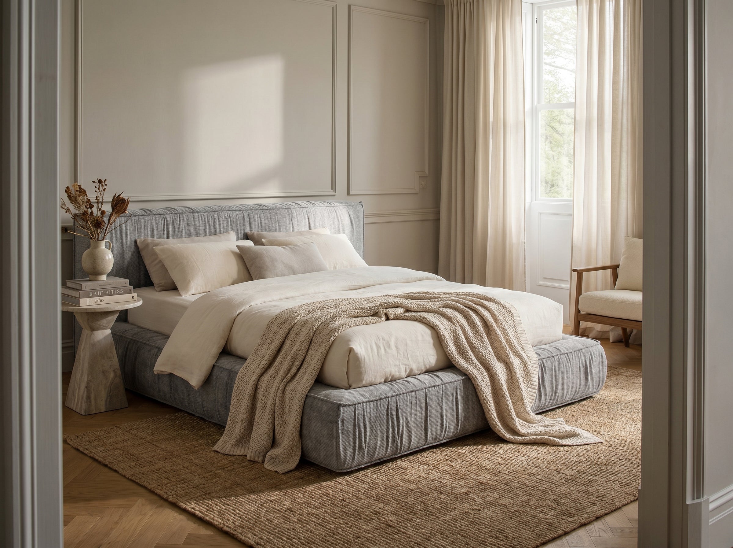 Pat Tapițat Primavara, cu somieră fixă Prestige Home