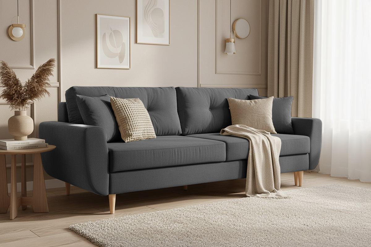 Canapea Extensibilă 3 locuri HELSINKI, cu ladă de depozitare, 227x90x90 cm Prestige Home