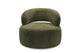 Fotoliu MOON, rotativ, suport lombar, 65x85x75 cm Verde-Olive-Eden Arboteca