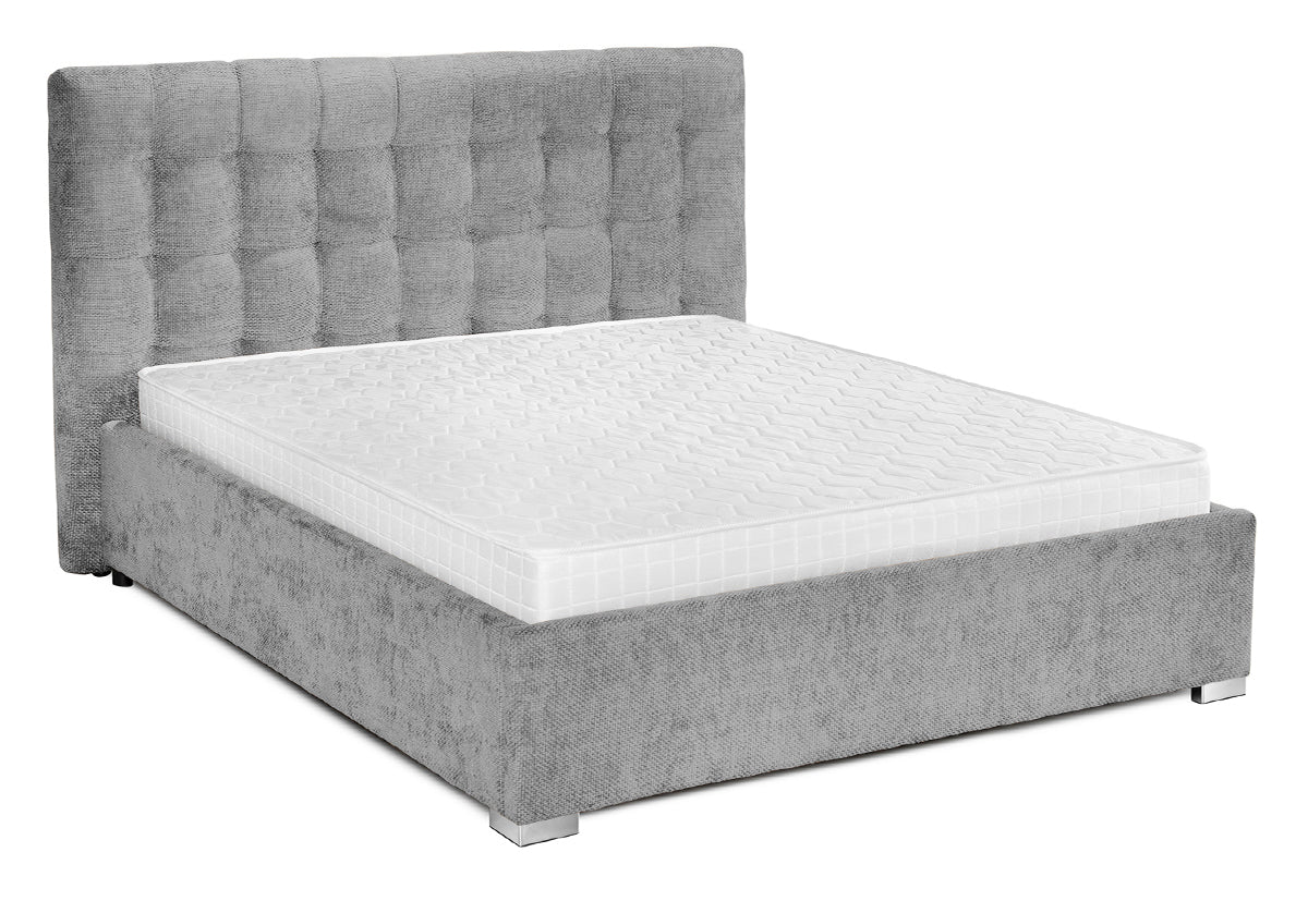 Pat Tapițat Strasbourg Premium, cu somieră rabatabilă și ladă depozitare Prestige Home