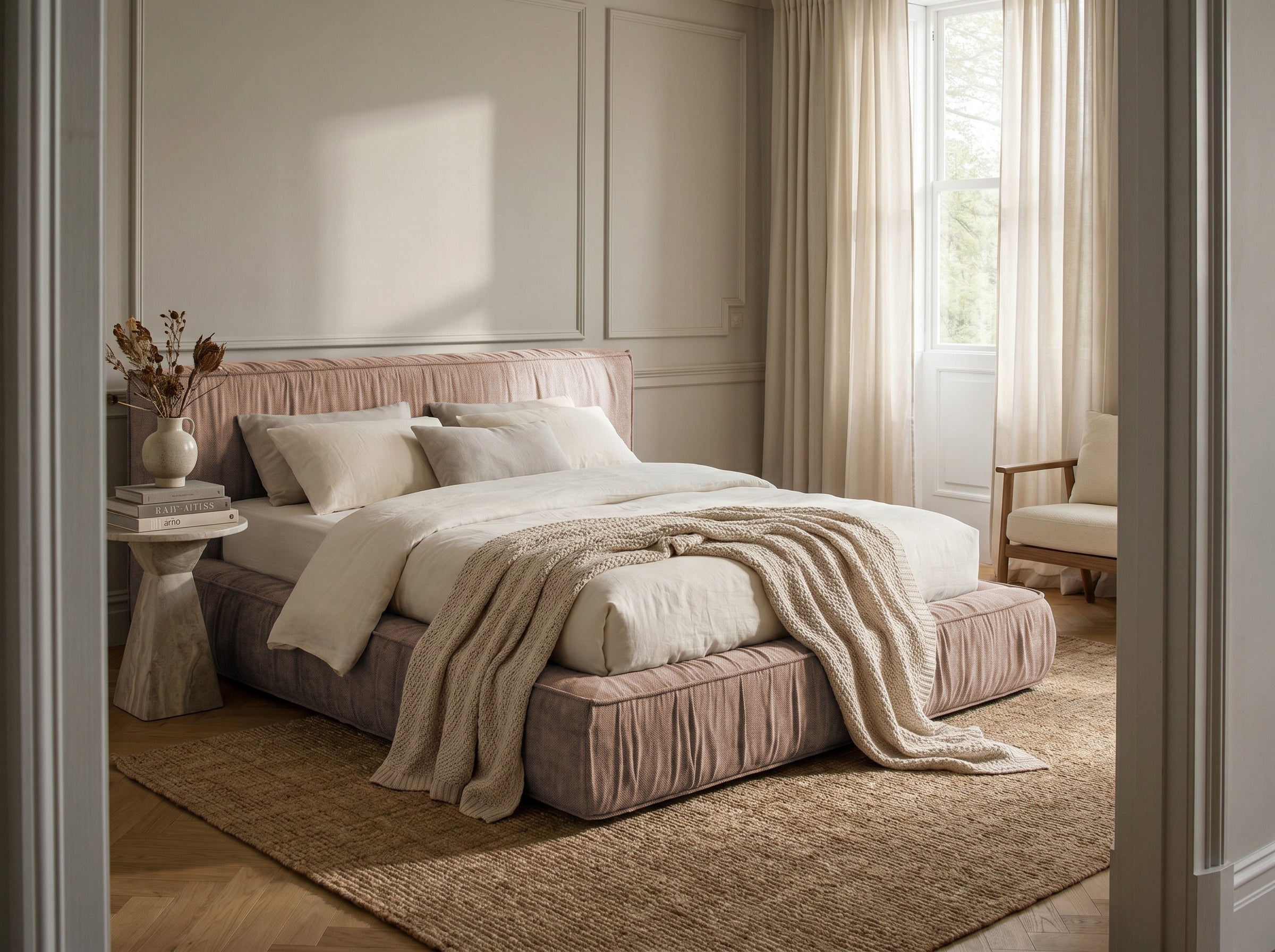 Pat Tapițat Primavara, cu somieră fixă Prestige Home