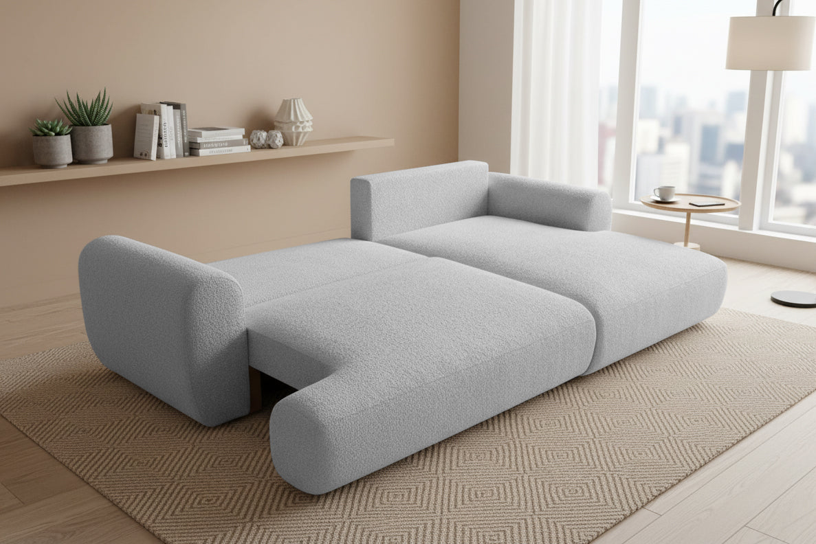 Colțar Extensibil 3 locuri NOA, cu ladă de depozitare, 270x155x80 cm Prestige Home