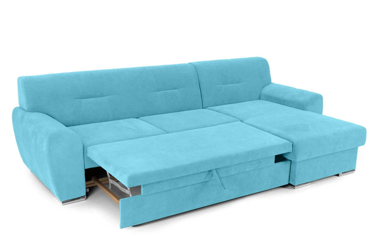 Colțar Extensibil ASTORIA, cu ladă de depozitare, variante stânga/dreapta 281x168x85 cm Prestige Home
