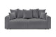 Canapea Extensibilă 3 locuri LIVIGNO, cu ladă de depozitare, 235x93x100 cm