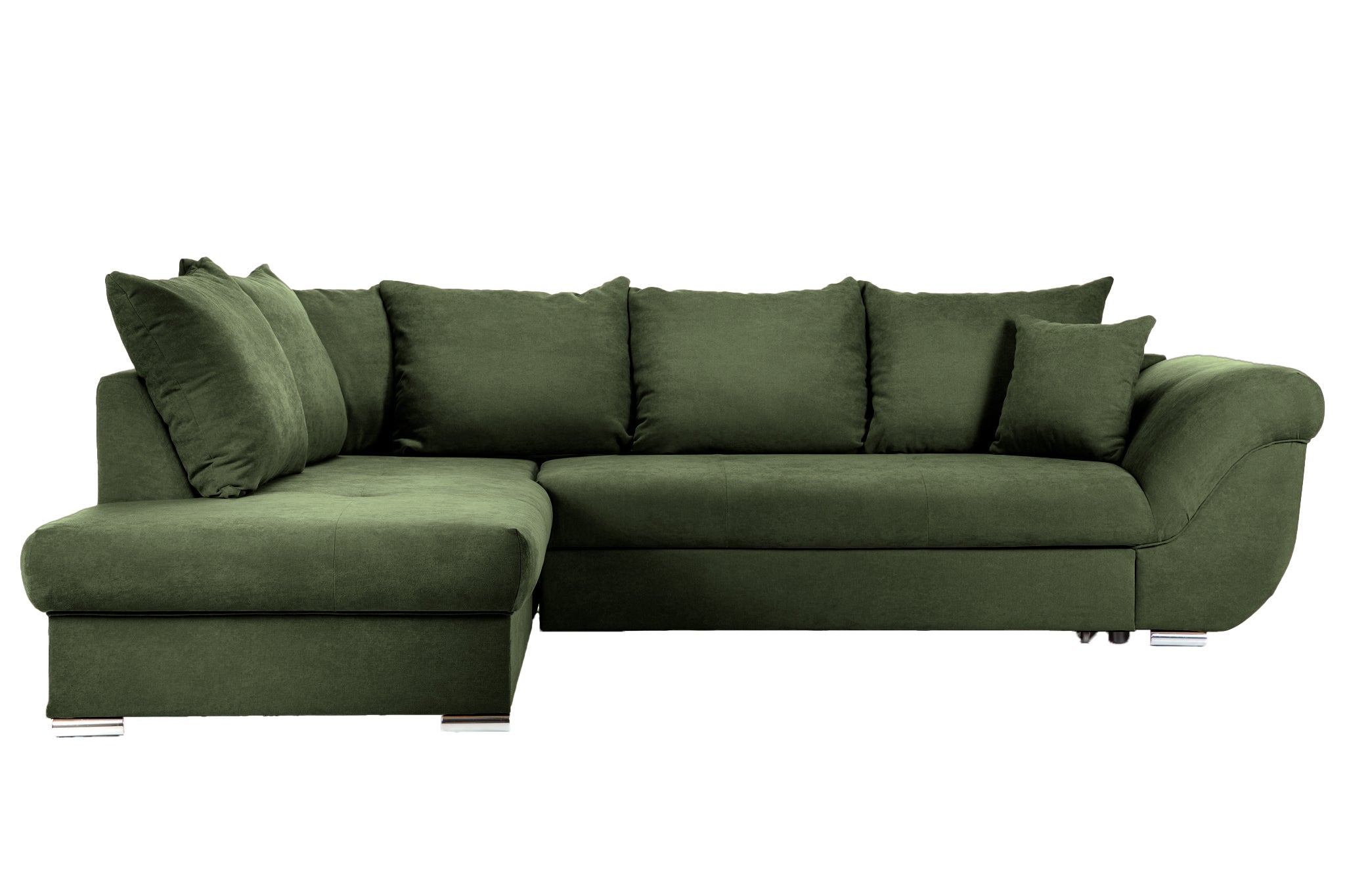 Colțar Extensibil SANTOS, variante stânga/dreapta, 295x215x80 cm Stanga Verde-Enjoy Prestige Home